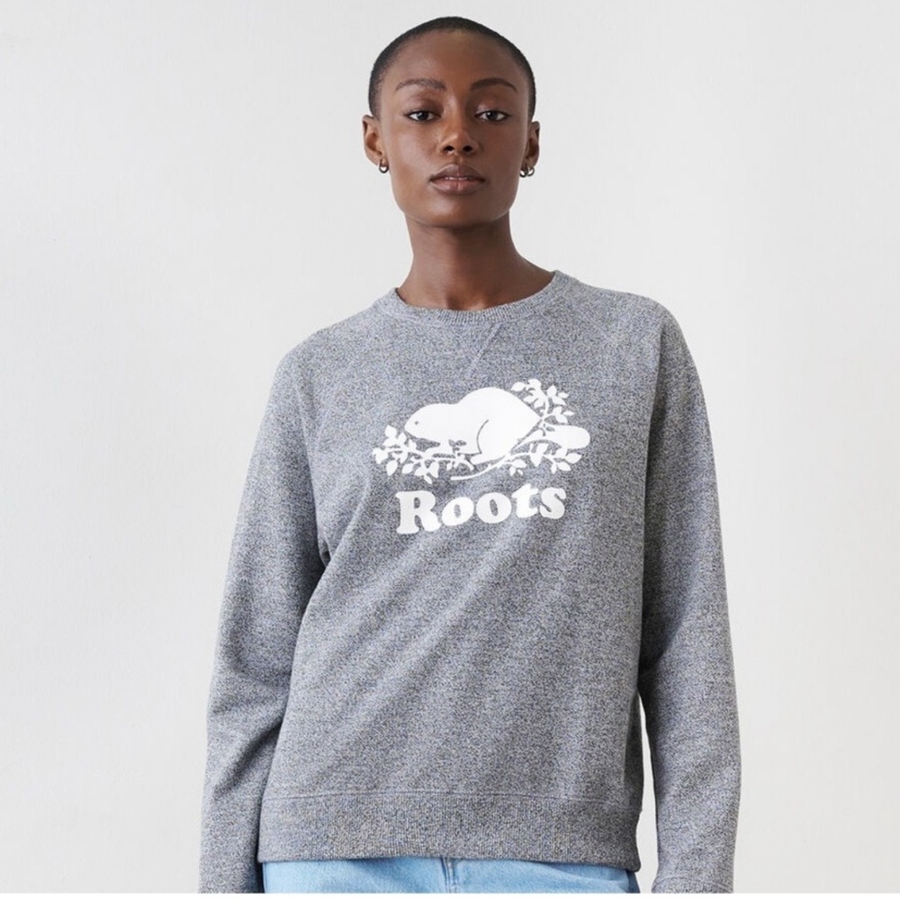 Roots Heritage Label Sweatshirt in Gray